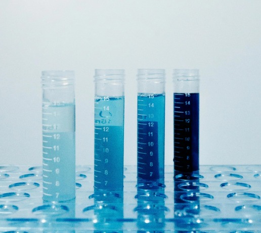 4 test tubes side by side